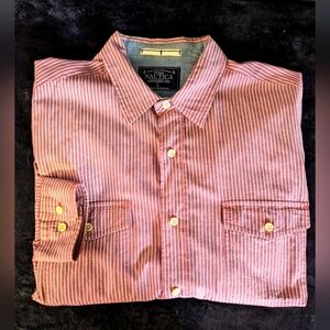 Nautica Men's Red Striped Shirt